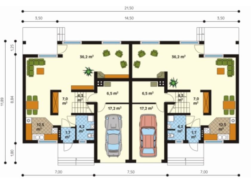 Дуплекс 130 кв проект